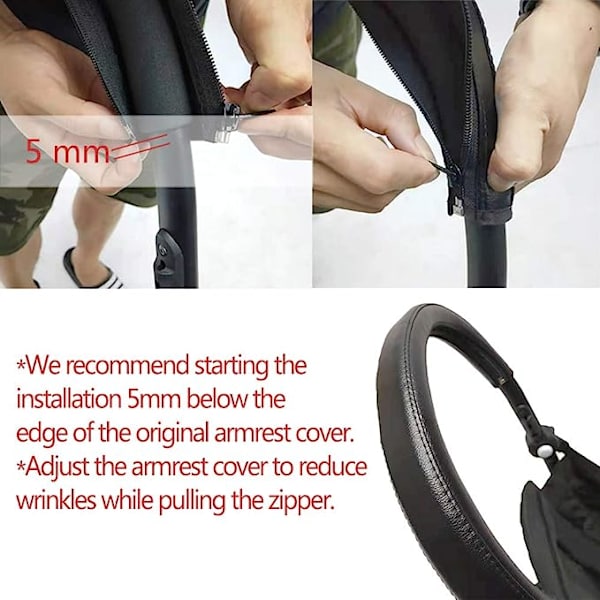 Barnevogntilbehør for Babyzen Yoyo Yoya Armrest Håndtaksdeksel