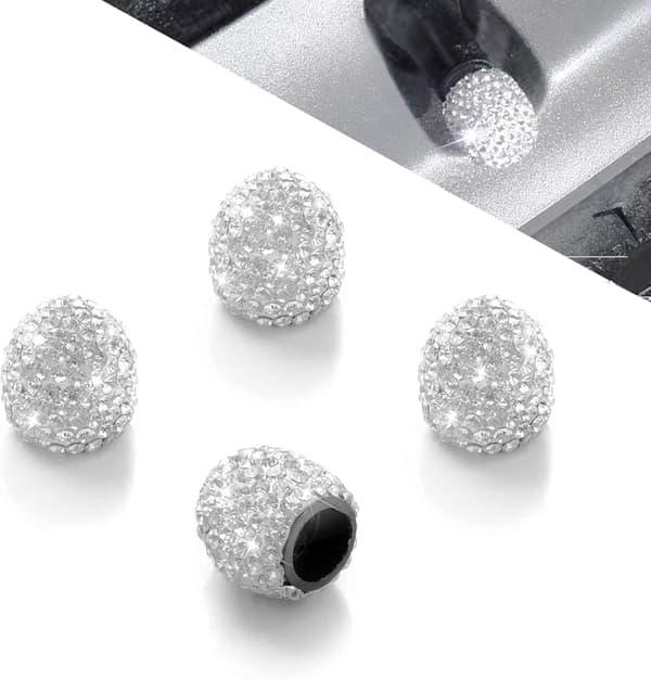 Bling ventilhatte, 4 pak dækventilhatte, Universal Ha