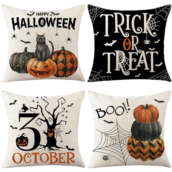Halloween örngott 18\" x 18\" Trick or Treat örngott Happy H