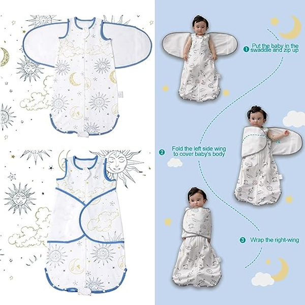 Baby Swaddling Blanket - Baby Sleeping Bag 0-5 Months - Portable