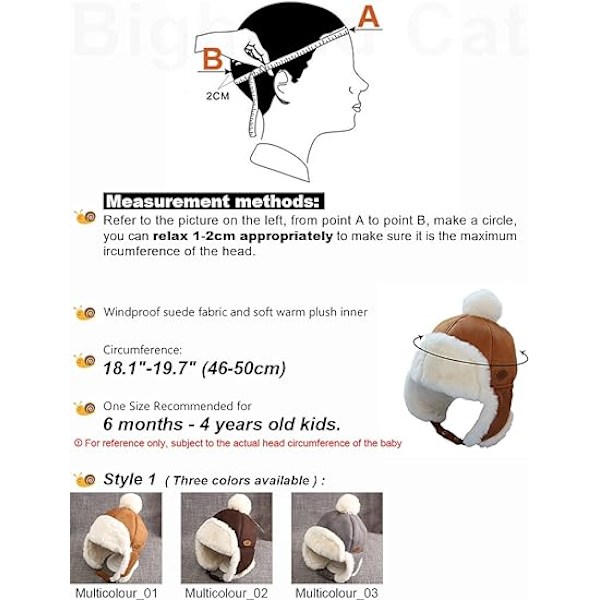Vinter Baby Hat Plysch Lei Feng Hat Barnens Mocka Öronskydd