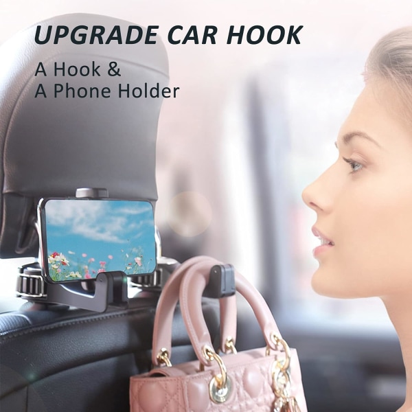 2 kpl monitoiminen auton koukku matkapuhelimen pidike auton koukku auto l
