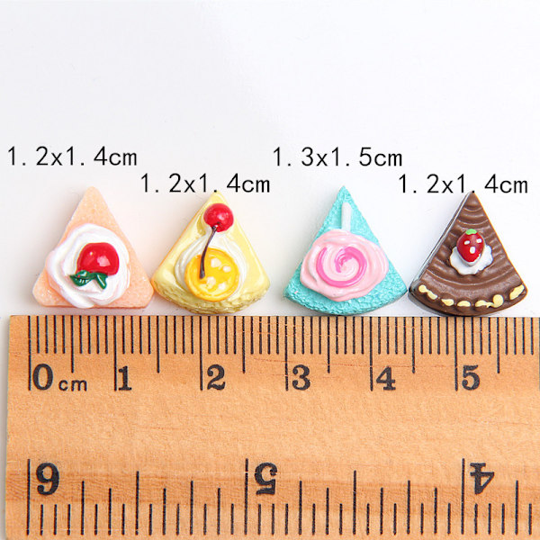 30 imitation resin triangle cake DIY mobiltelefon skal barn