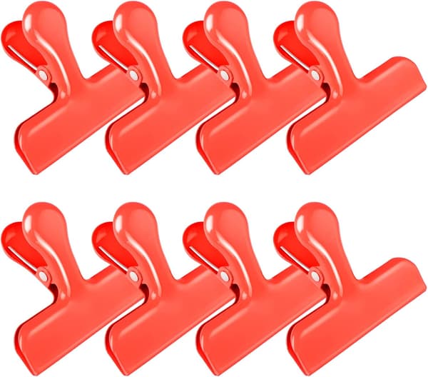 Bag Clips Heavy Duty Rustfritt Stål Chip Clips, Matpose Klips