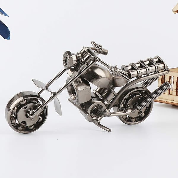 Motorcykelmodell, Iron Motorcycle Model, Creative Retro Iron Mot