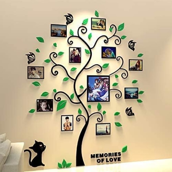 Creative 3D Wall Sticker Decorative Genealogy Tree Decal DIY Dec