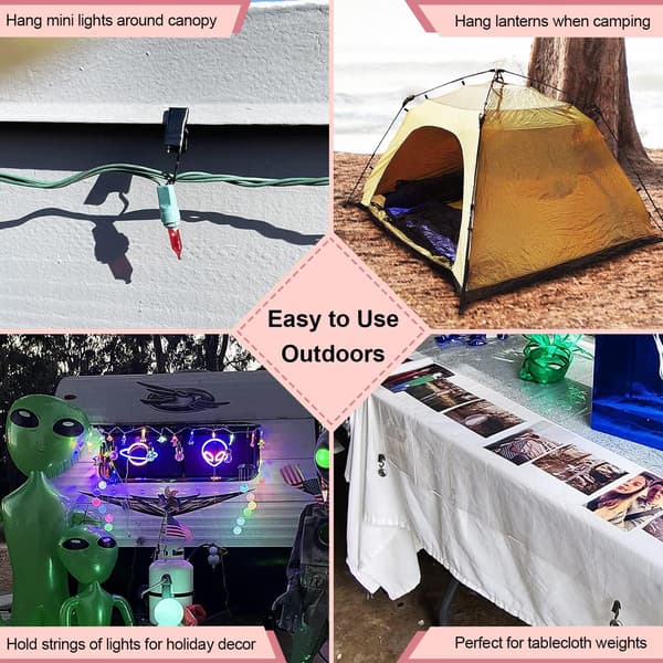 100 stk. rustfrie gardinklips i rustfrit stål til festkroner, gardiner