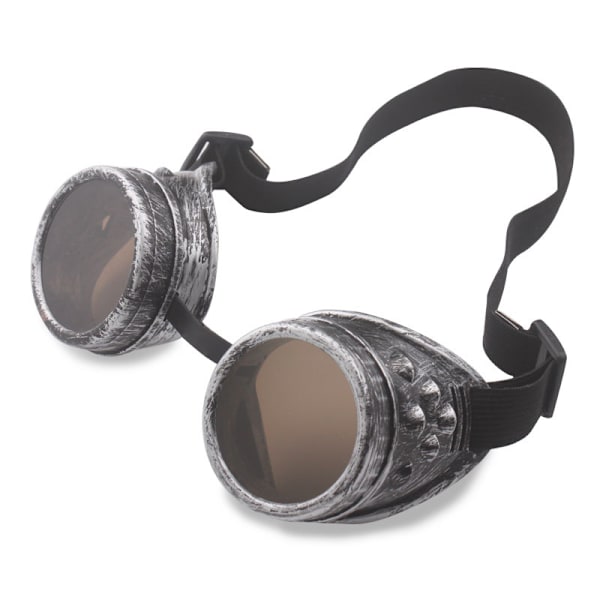 Bronse 1 PCS Steampunk-solbriller i svart