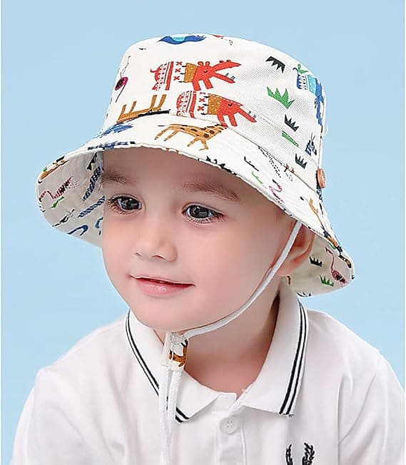Barnefiskersolhatt solskjerm 3-5 år White
