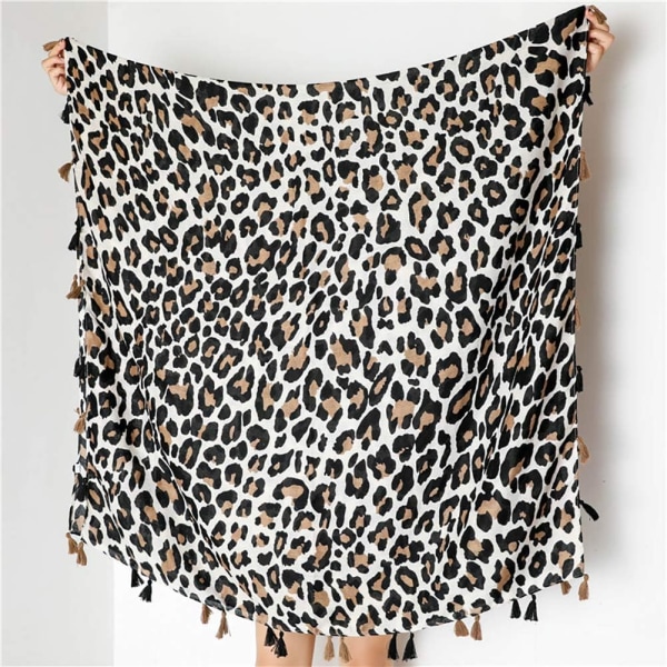 Leopard Print Dame Sjal - Pashmina Sjal Tørklæder Charp
