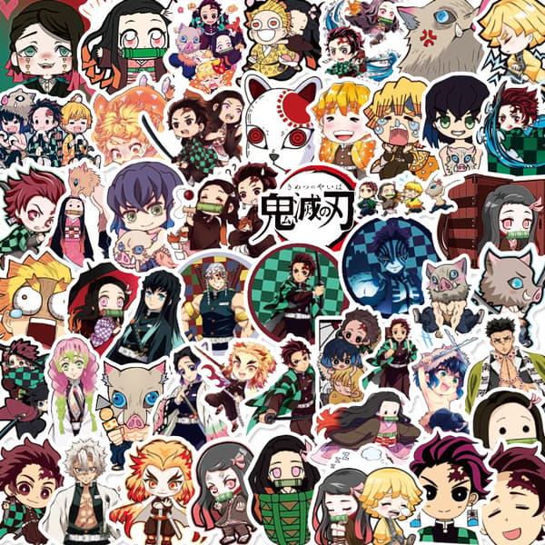 150 Ghost Blade Cartoon Version Stickers Vattentäta Dekorativa S