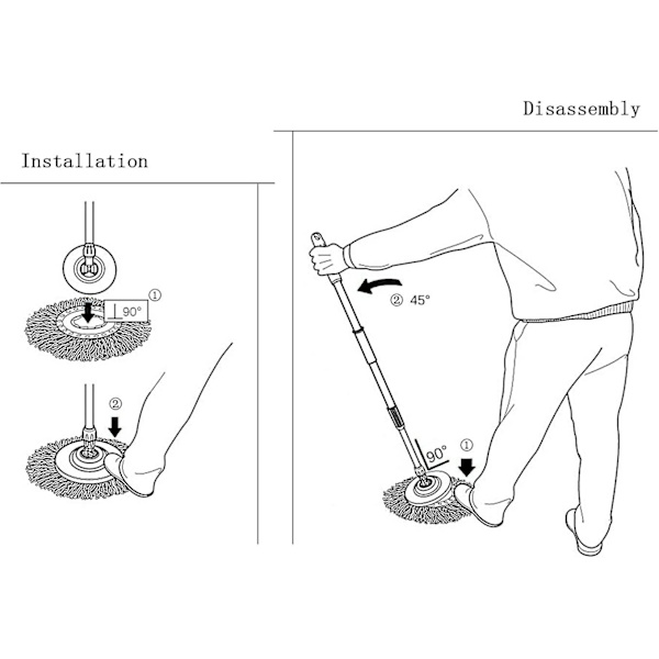 3 stk. Spin Mop Utskiftningshode, Mikrofiber Mop Bomullshode, Univ