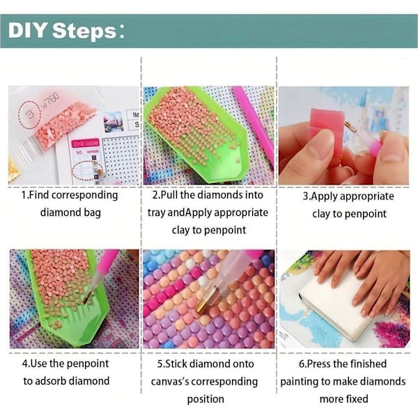 Jouluaiheinen timanttimaalaus, 5D DIY timanttimaalaussarja, täynnä