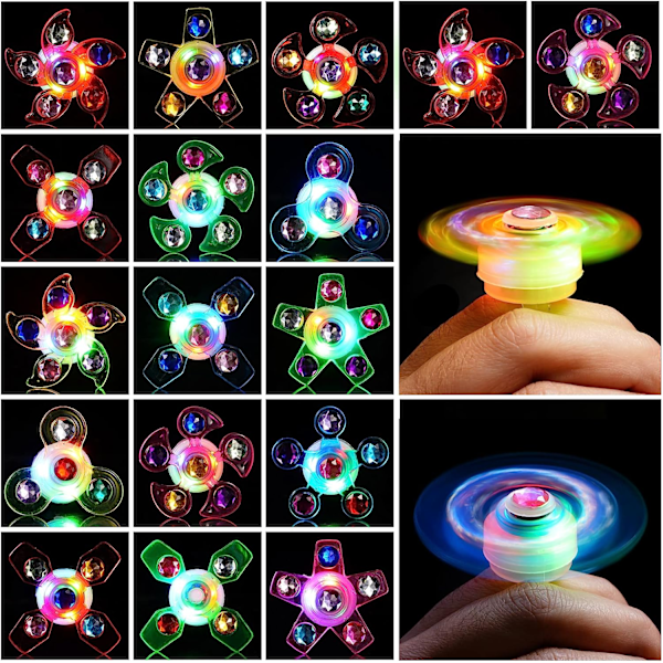 24-pack LED-ljusringar för barnfest, lyser i mörkret