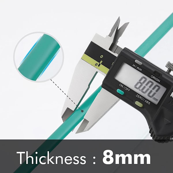Badeværelse glashylde i aluminium hærdet glas 8MM ekstra tyk 1 stk