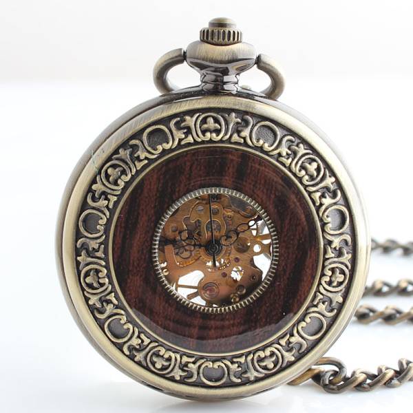1 kpl miesten käsinveivattava mekaaninen taskukello Vintage Steampunk W