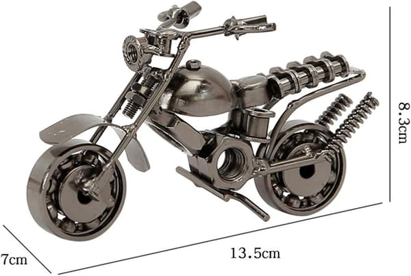 Motorcykelmodell, Iron Motorcycle Model, Creative Retro Iron Mot