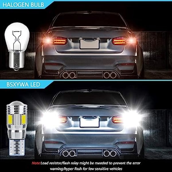 4 kappaletta, T10-polttimo 5W led-auton sisäkattovalo