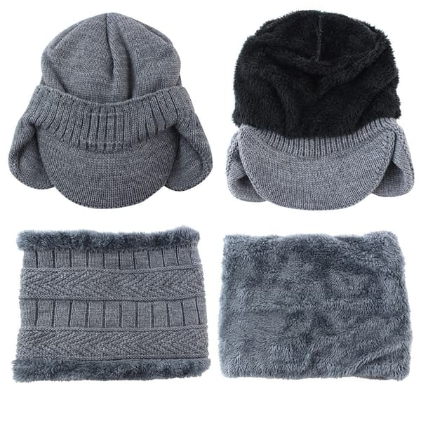 Ankbeanie i stickad stickad mössa för män höst vintermössa