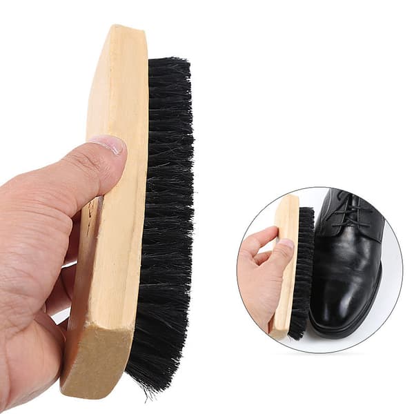Professionell glansborste. För stövlar och skor Brush Buffer Dark