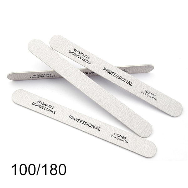 100 st tränagelfilar 100/180 nagelverktyg bufferblock manikyr