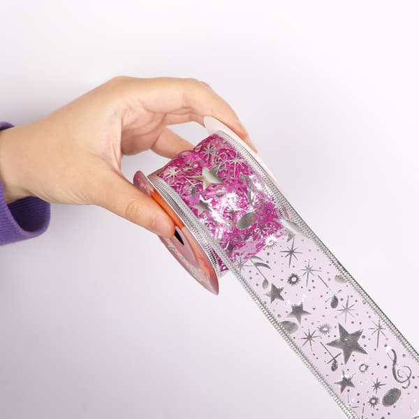5 stämplade julband, DIY julgran