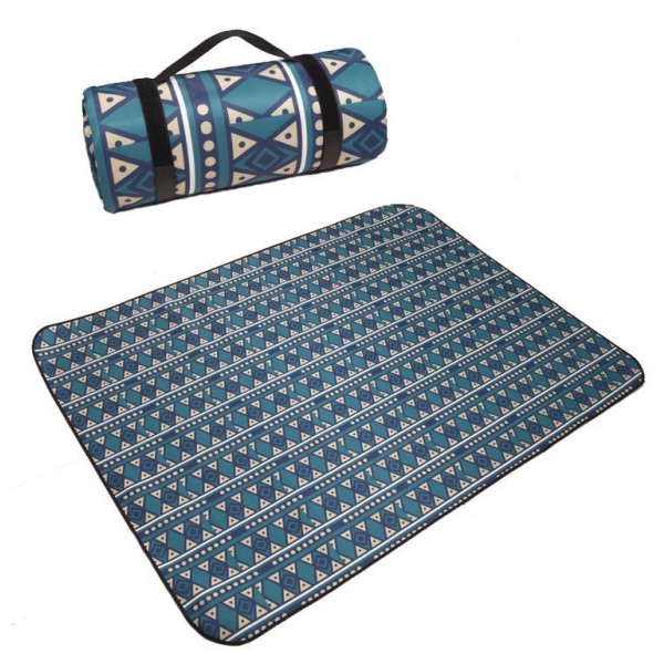 Picnic Tæpper, Boho Picnic Måtte Vandtæt Foldbar, Sandtæt Overdimensioneret Udendørs Måtte, til Fester, Camping, Park, Rejser, Græsgaver, sort 200*200cm