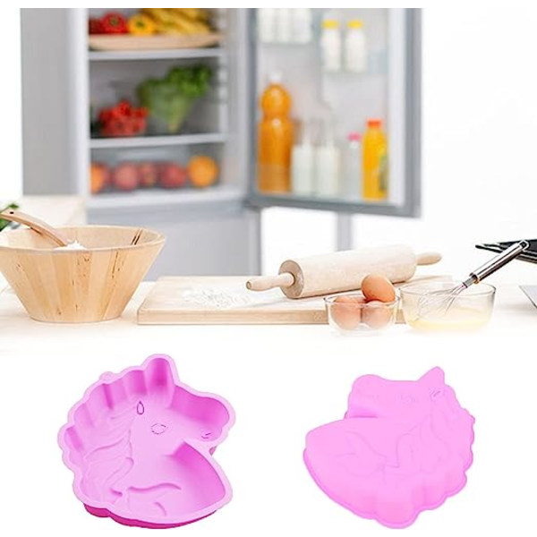 Enhörningskakform Rosa Enhörningskakform Silikon Enhörningskakform M
