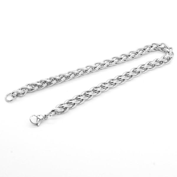 5mm miesten rannekorut ruostumaton teräs Curb Color Cuban Link Chain Bl