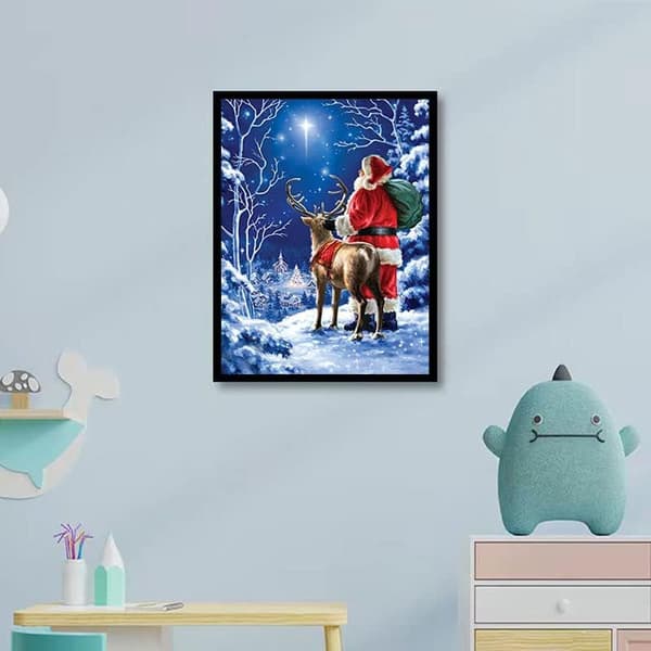 Juldiamantmålning, vuxen tecknad diamantmålningssats,
