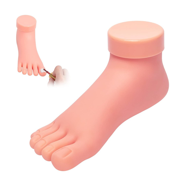 Mjukt silikon nagelreparationsverktyg artificiell fotmodell för nagelkonst