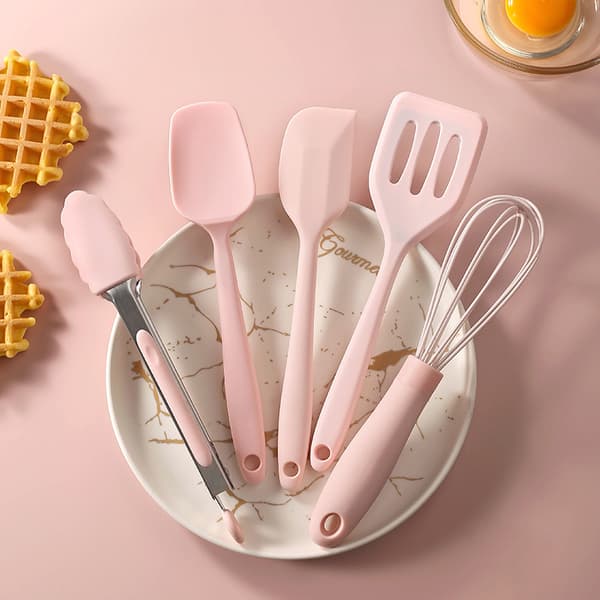 5 st Mini Silikon Barnköksredskap Hög Temperatur
