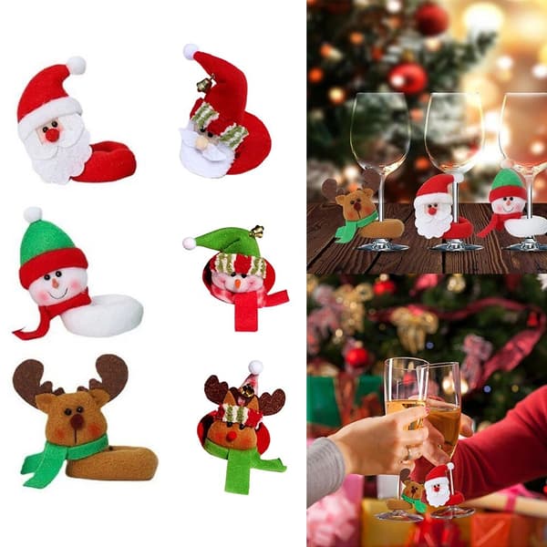 Jultomte Snögubbe Vinflaska C