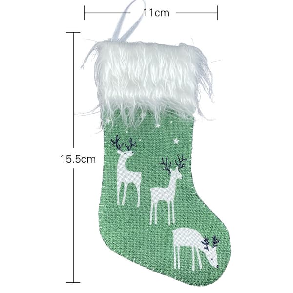 Små julekuler til oppheng, godtepose, dekorasjon