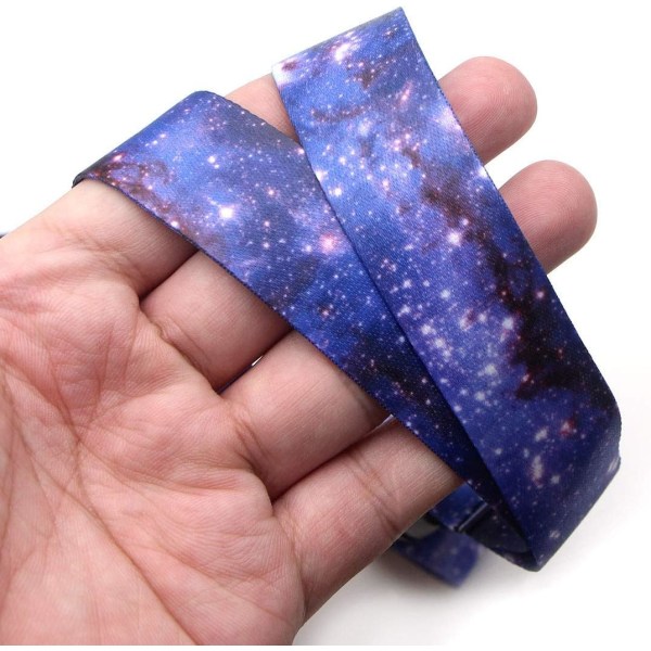 Lilla Galaxy-lanyard for arbeids-ID-nøkkelring 20,3\" lang for menn og kvinner