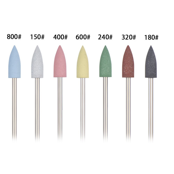 10 st/4 set nagelborrkit, gummipoleringshuvud nagelkonst nagelborrbitar manikyr pedikyr nagelpoleringstillbehör elektrisk nagelklippare