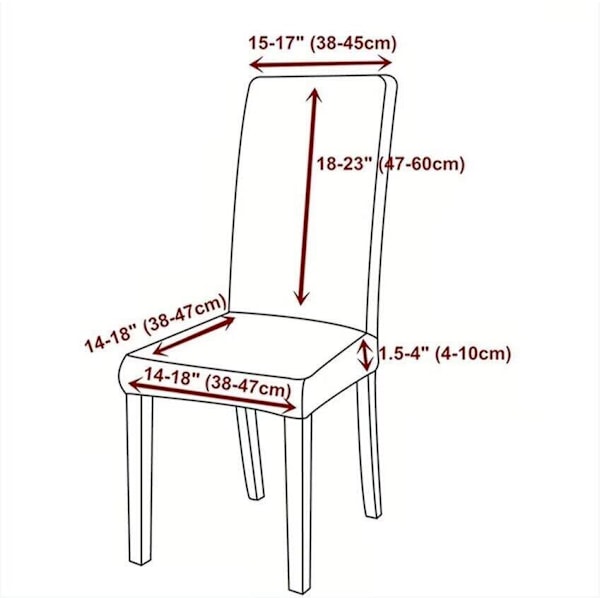 Juleborddekke og stolsekk - Juledekorasjon Elastisk endelstolsdekke absorberende duk Tablecloth 140*210cm