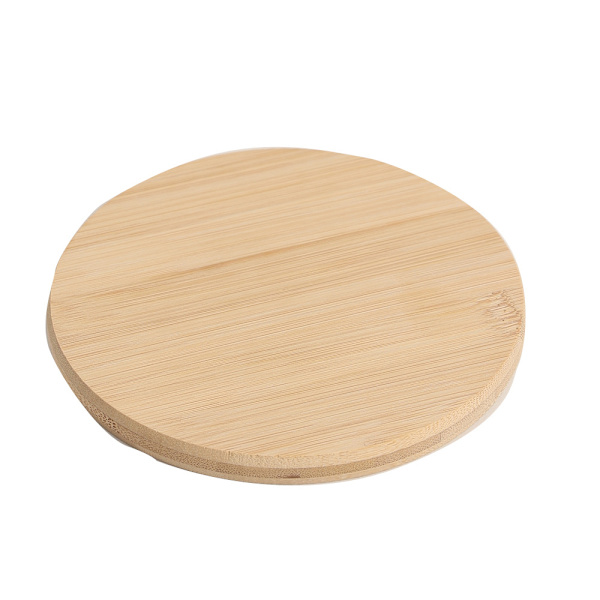 2 bambualustaa - pyöreät lasinaluset - lasinaluset - 10 cm