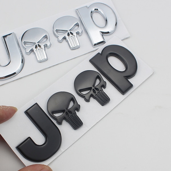 Jeep-auton logon auton tarra Punisher-auton tarra (hopea)