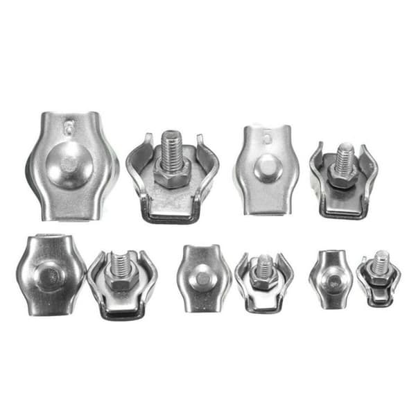 8 stycken Duplex Wire Rope Clamps M3 Duplex Wire Clamps Cable Rop