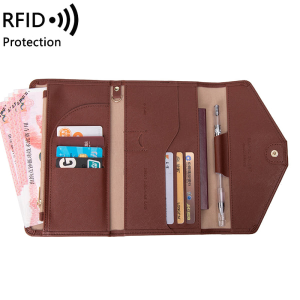 Multi-Function RFID Ticket Certificate Bag for Overseas Travel P