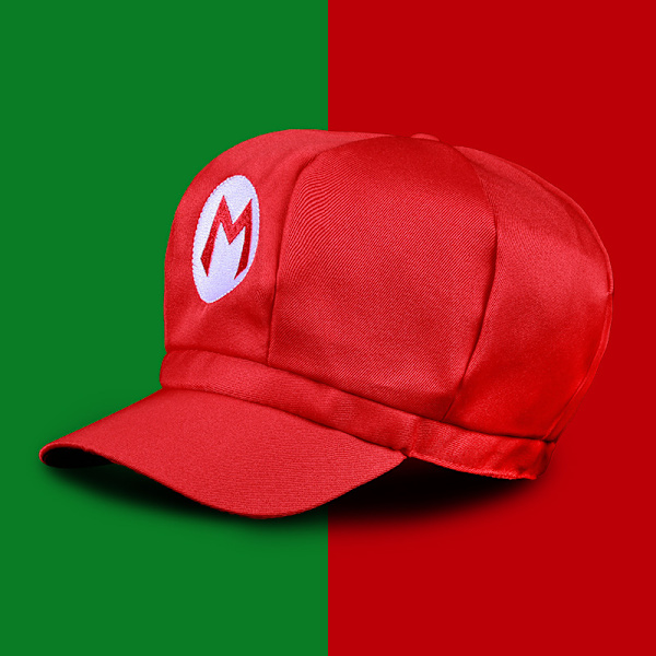 Mario Octagon Hat Super Mario Cartoon Game Hat (vuxenversion)