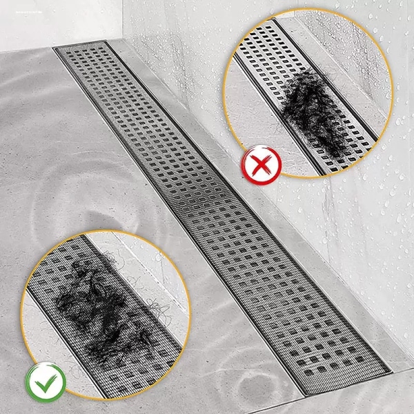 1PCS Avloppsfilter Set-Engångshårssamlare-En Rulle Rektangu