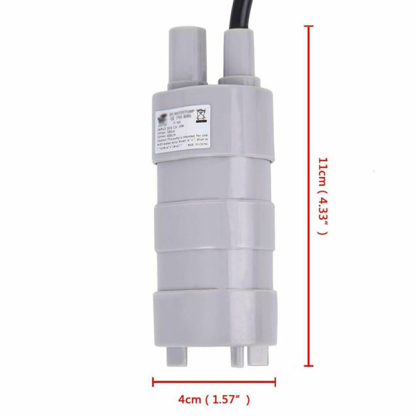 12V husbils nedsänkbar vattenpump mikrohögtryck DC för