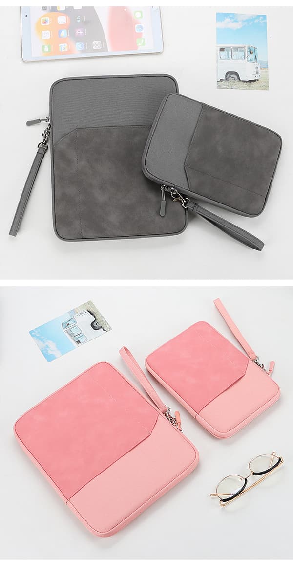 Tabletholder 7,9-11 tommer med lommer Light Grey 7.9-8inch