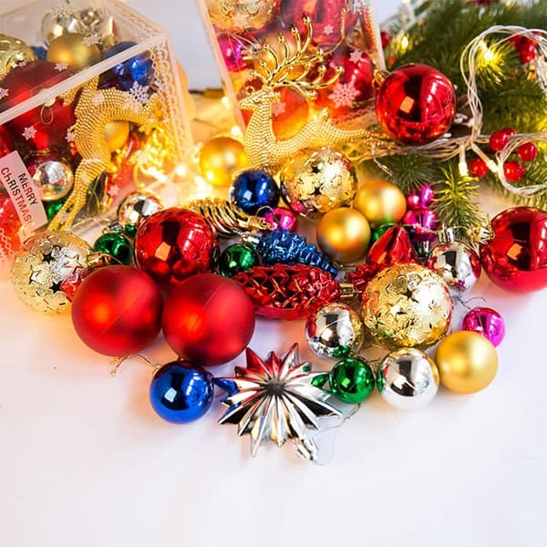 Julekugle Ornamenter, 30 Stykker Julepynt Pend