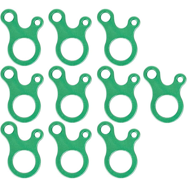 10PCS Tält Spännare 1 Hål Kille Rep Spännare Aluminiumlegering Ca