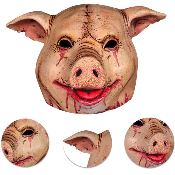 Halloween Skummel Grishode Latexmaske