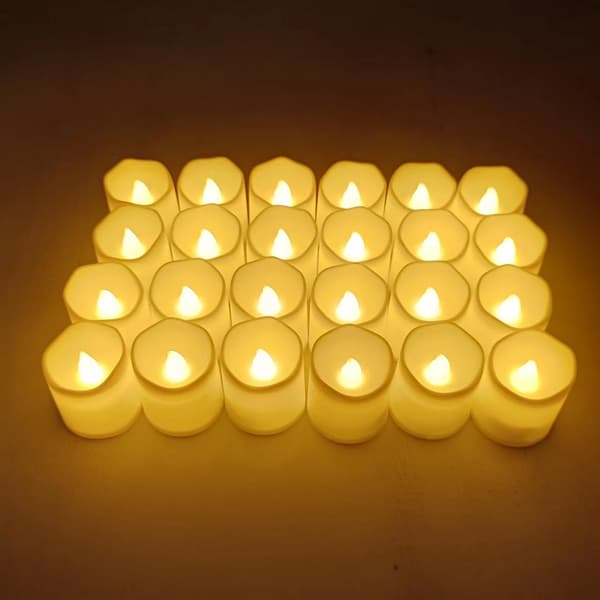 72 stycken flimrande LED-värmeljus