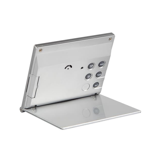 2 st silver digital väckarklocka skrivbord temperatur LCD-display